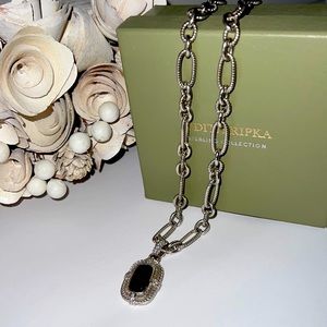 Gorgeous Judith Ripka necklace with enhancer set.